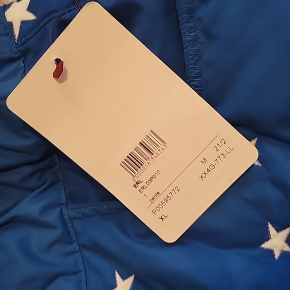 ERL WOVEN PUFFER TROUSERS BLUE - Picture 5 of 6